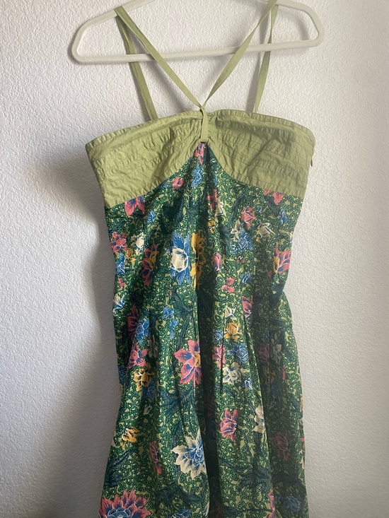 Anthropologie Dresses & Skirts - Anthropologie - Zosime Green Floral Halter Maxi Dress